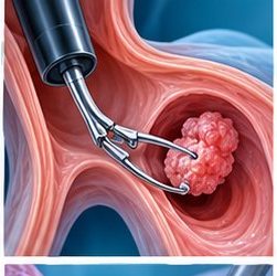 Medical illustration of Endobronchial biopsy